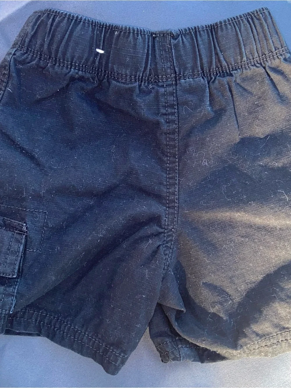 The Children's Place Dark Navy Elastic Waist Cargo Shorts